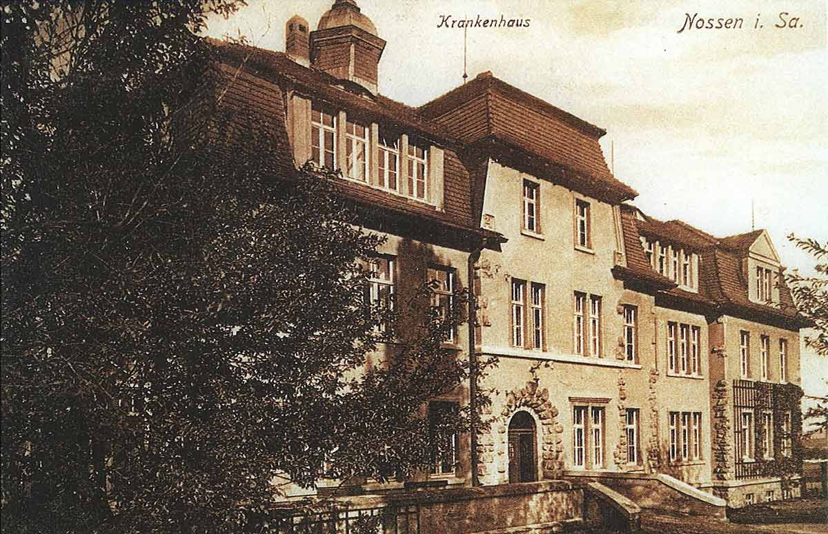 Krankenhaus in Nossen, Aufnahme um 1920